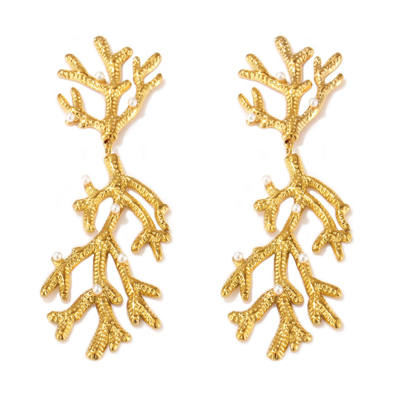 Coral Earrings
